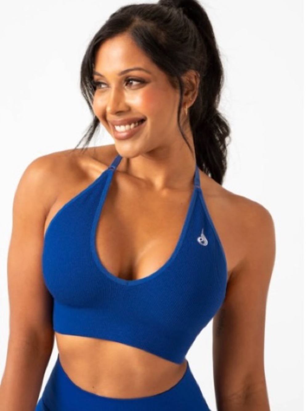 Ryderwear Royal Blue Halter Sports Bra top BNWT XS